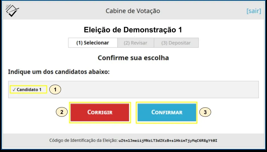 Guia passo a passo para registrar o voto