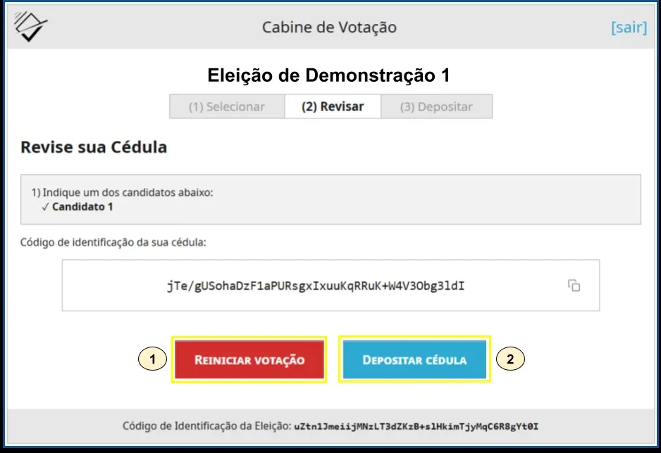Guia passo a passo para registrar o voto